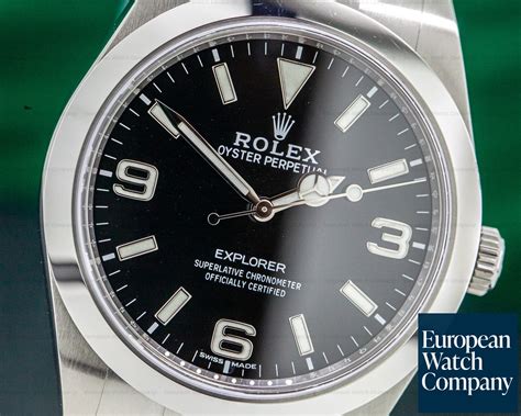 USATO ROLEX Explorer 214270 Cassa nera: 39 x 39 mm 